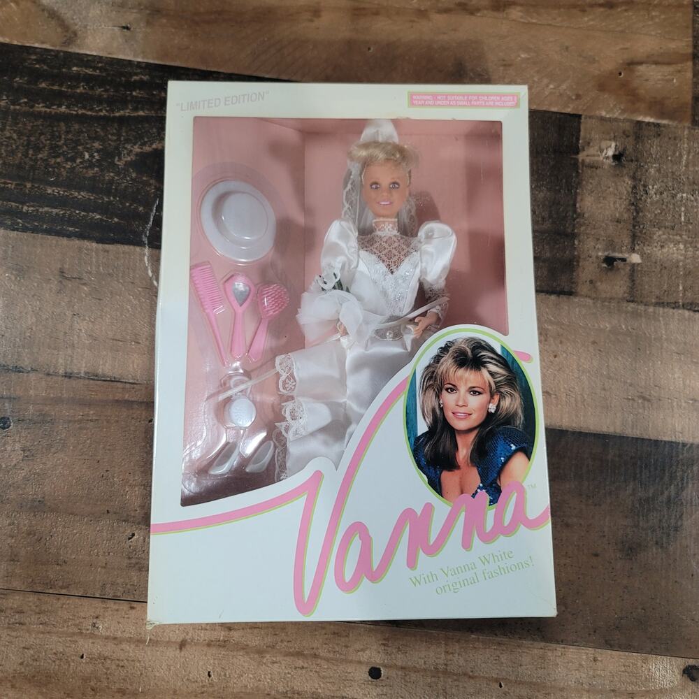 Vintage Vanna White Limited Edition Original Wedding Dress and Doll